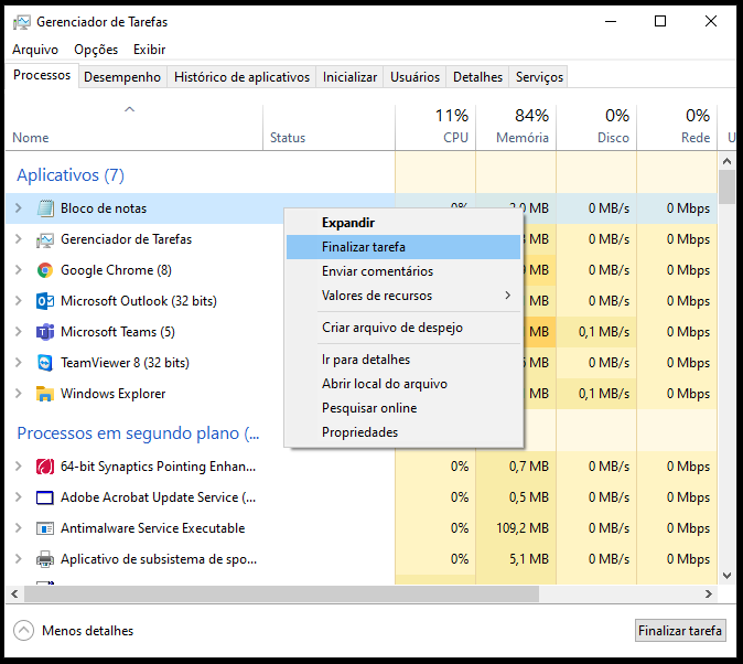 Geral:Como fechar um programa no Windows sem usar o Gerenciador de Tarefas?  - Base de Conhecimento Alpha7