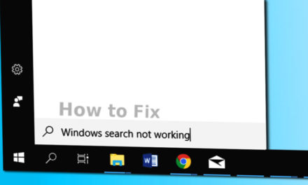 Pesquisa no Windows 10 Não Funciona