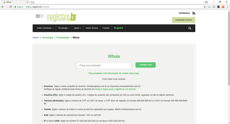 Registro Br - Blog Tecnologia