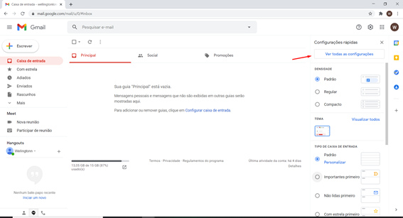 Como configura assinatura no Gmail