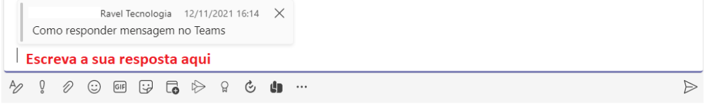 responder mensagens no Teams 