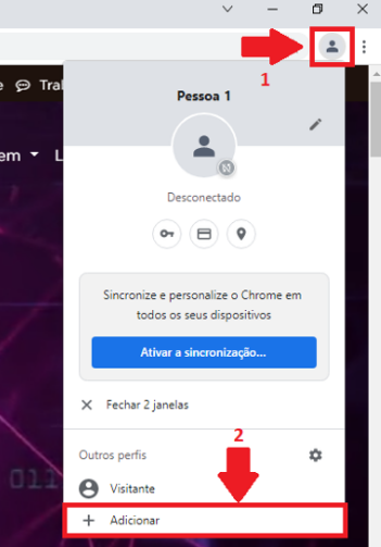 Como criar um perfil no Google Chrome