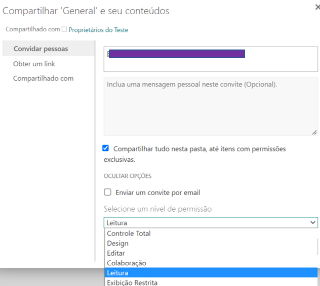 Permissões no Sharepoint