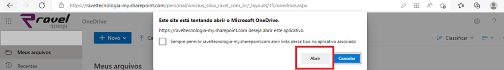 sincronizar arquivos do Sharepoint no OneDrive
