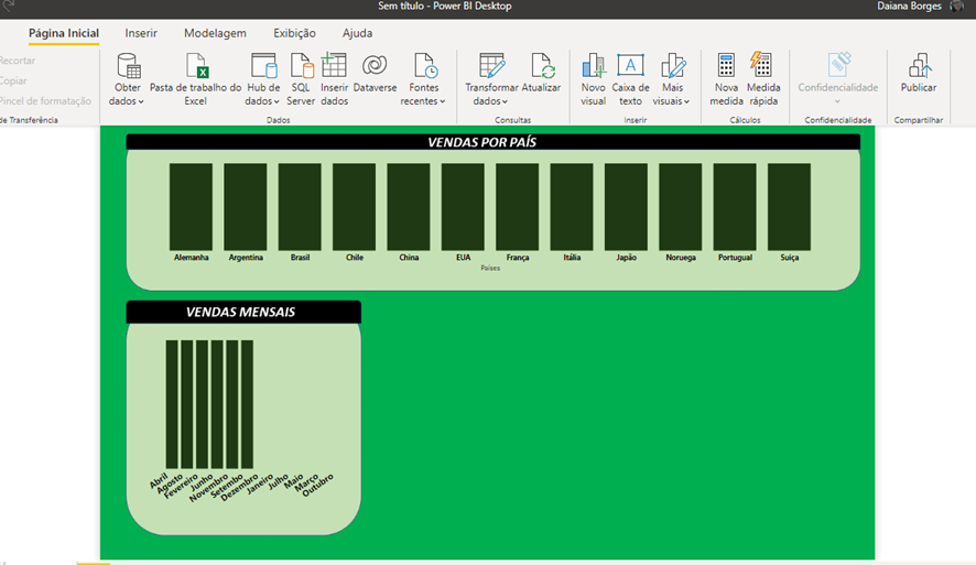 Como criar um plano de fundo no Power BI