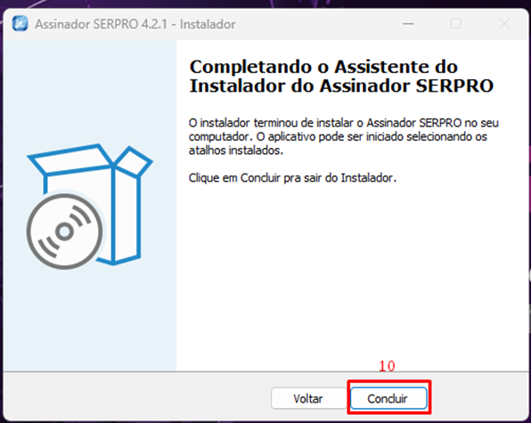 assinador serpro instalado