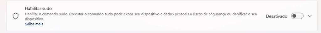 sudo atualização 24H2