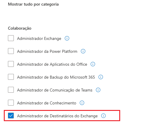 Administrador de Destinatários