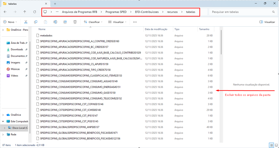 Sped Contruibuições